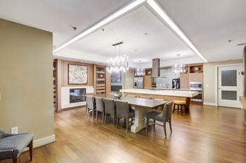 Clubhouse with entertainment space